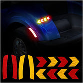 Universal Golf Cart Reflective Sticker Outdoor Waterproof Yellow and Red